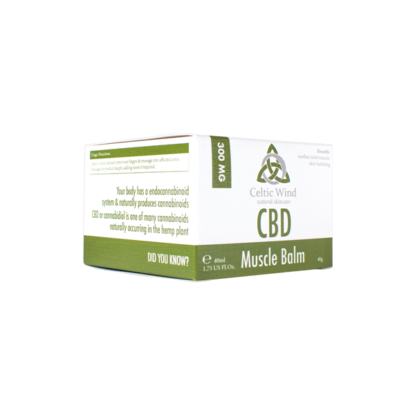 Celtic Wind Crops 300mg CBD Muscle Balm - 40ml (BUY 1 GET 1 FREE) | Celtic Wind Crops | Hall of Vape |  | CBD Products