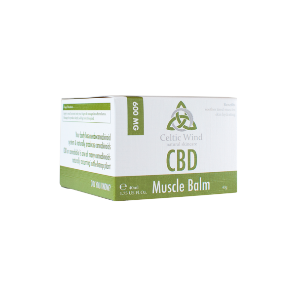 Celtic Wind Crops 600mg CBD Muscle Balm - 40ml (BUY 1 GET 1 FREE) | Celtic Wind Crops | Hall of Vape |  | CBD Products