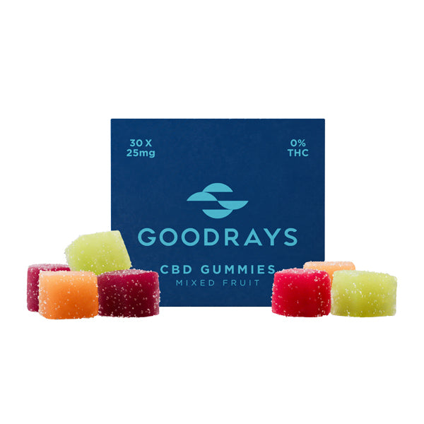 Goodrays 750mg CBD Mixed Gummies - 30 Pieces | Goodrays | Hall of Vape |  | CBD Products