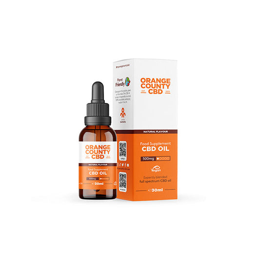 Orange County CBD 500mg 30ml MCT Oil - Organic Coconut Oil | Orange County | Hall of Vape |  | CBD Products