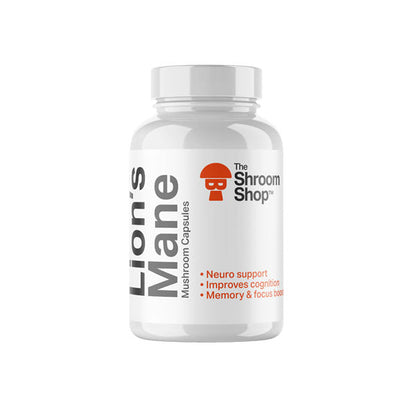 The Shroom Shop Lion's Mane Mushroom 45000mg Capsules - 90 Caps | The Shroom Shop | Hall of Vape |  | CBD Products