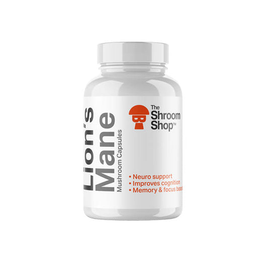 The Shroom Shop Lion's Mane Mushroom 45000mg Capsules - 90 Caps | The Shroom Shop | Hall of Vape |  | CBD Products