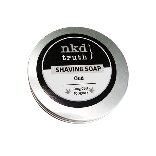 NKD 30mg CBD Speciality Shaving Soap 100g - Oud | NKD | Hall of Vape |  | CBD Products