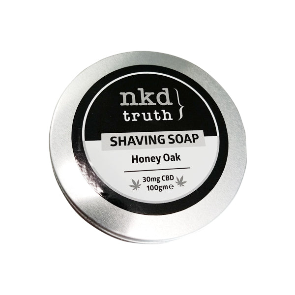 NKD 30mg CBD Speciality Shaving Soap 100g - Honey Oak | NKD | Hall of Vape |  | CBD Products