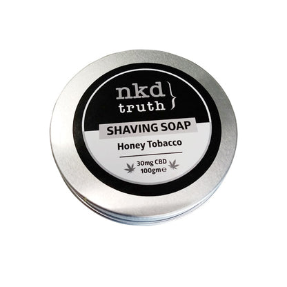 NKD 30mg CBD Speciality Shaving Soap 100g - Honey Tobacco | NKD | Hall of Vape |  | CBD Products