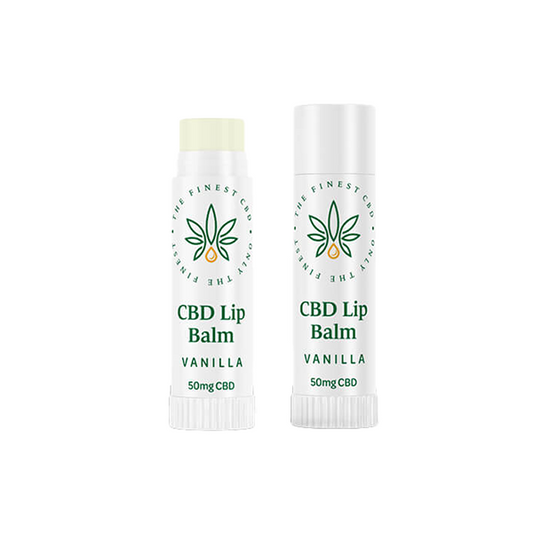 The Finest Balm 50mg CBD Vanilla Lip Balm Stick - 5ml | The Finest Balm | Hall of Vape |  | CBD Products