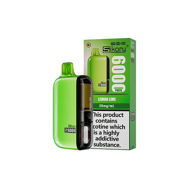 20mg Sikary S6000 Disposable Pod Vape Kit 6000 Puffs | Sikary | Hall of Vape |  | Vaping Products