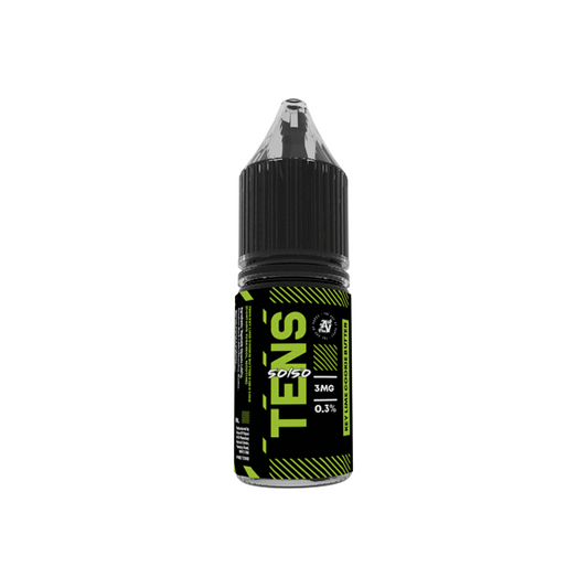 18mg Tens 50/50 10ml (50VG/50PG) - (Full Box) Pack Of 10 | Tens | Hall of Vape |  | Vaping Products