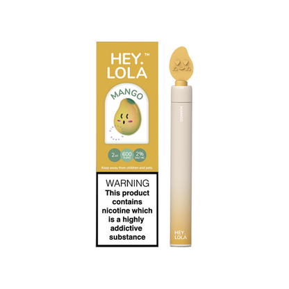 20mg Hey Lola Disposable Vape Device 600 Puffs