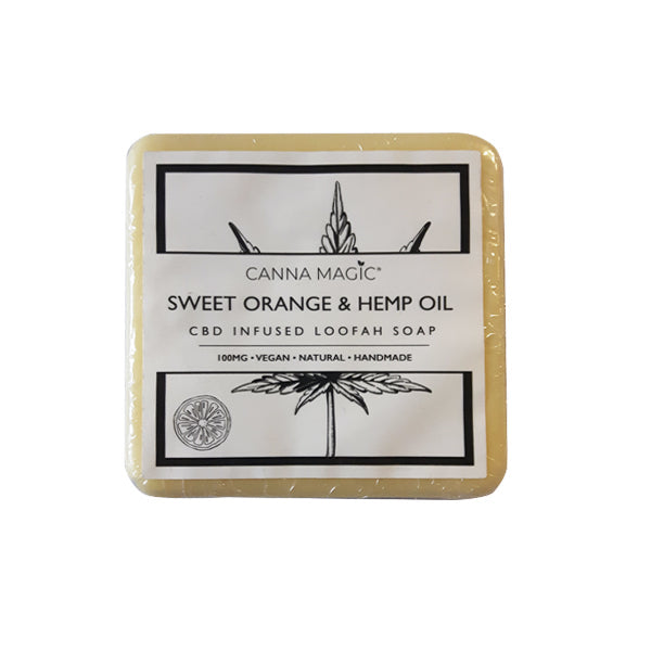 Canna Magic 100mg CBD Sweet Orange & Hemp Oil Soap 145g | Canna Magic | Hall of Vape |  | CBD Products