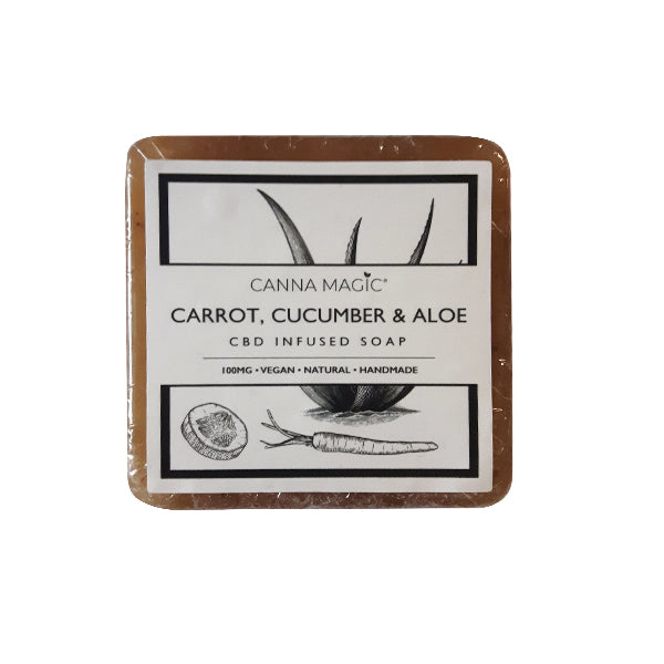 Canna Magic 100mg CBD Carrot, Cucumber & Aloe Soap 145g | Canna Magic | Hall of Vape |  | CBD Products