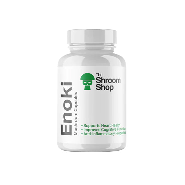 The Shroom Shop Enoki Mushroom 45000mg Capsules - 90 Caps | The Shroom Shop | Hall of Vape |  | Nootropics & Supplements