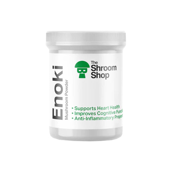 The Shroom Shop Enoki Mushroom 90000mg Powder | The Shroom Shop | Hall of Vape |  | Nootropics & Supplements