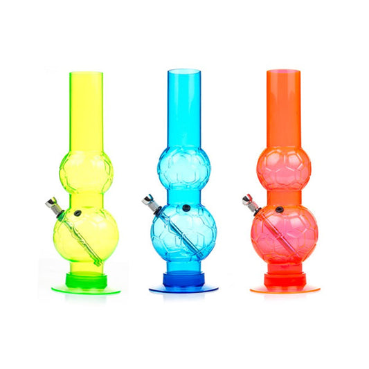 6 x 14" Medium Football Shaped Acrylic Bong - 10377 | Unbranded | Hall of Vape |  | Smoking Products