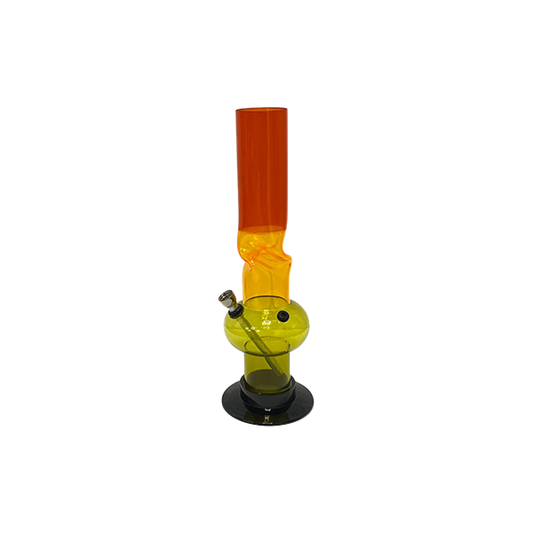 14" Mixed Three Tone Colour Acrylic Bong - FA-01C (GS0245) | Unbranded | Hall of Vape |  | Smoking Products