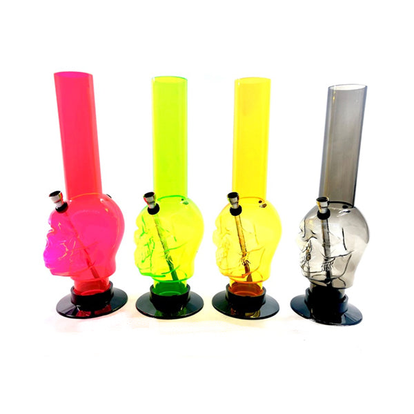 6 x 14" Skull Design Acrylic Bong -  FA15 | Unbranded | Hall of Vape |  | Smoking Products