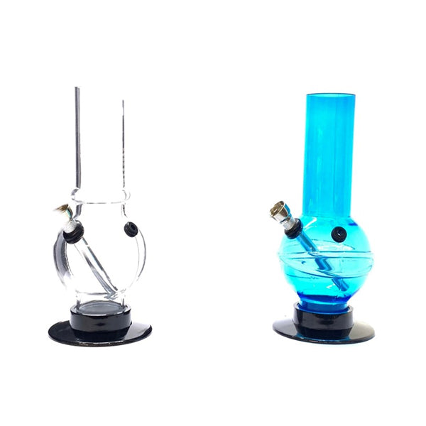 8" Mixed Colour Plain  Acrylic Bong - FB 0239 | Unbranded | Hall of Vape |  | Smoking Products