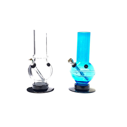 12 x 10" Plain Design Acrylic Bong - FM (GS0235) | Unbranded | Hall of Vape |  | Smoking Products