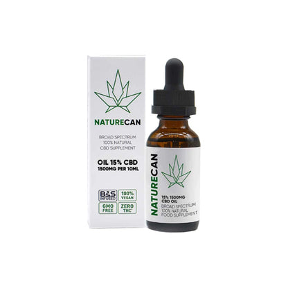 Naturecan 15% 1500mg CBD Broad Spectrum MCT Oil 10ml | Naturecan | Hall of Vape |  | CBD Products