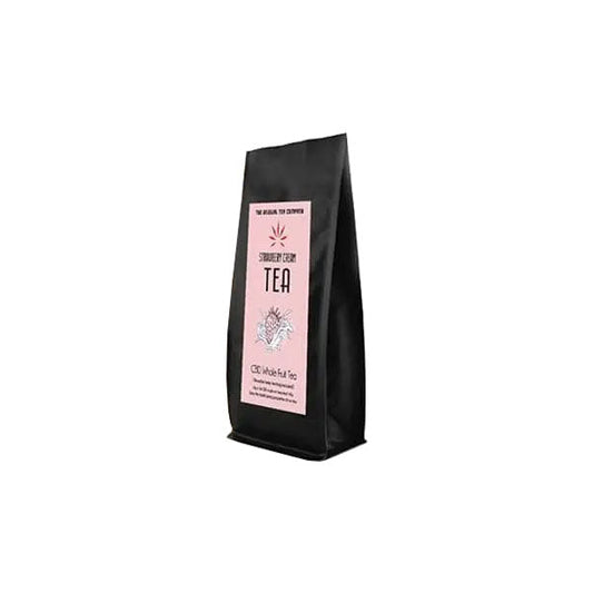 The Unusual Tea Company 3% CBD Hemp Tea - Strawberry Cream 40g | JCS Infusions | Hall of Vape |  | CBD Products