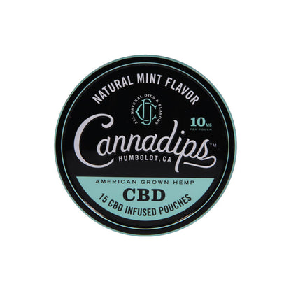 Cannadips 150mg CBD Snus Pouches - Natural Mint | Cannadips | Hall of Vape |  | CBD Products