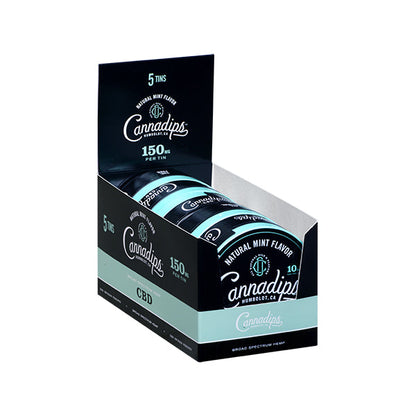 Cannadips 150mg CBD Snus Pouches - Natural Mint | Cannadips | Hall of Vape |  | CBD Products