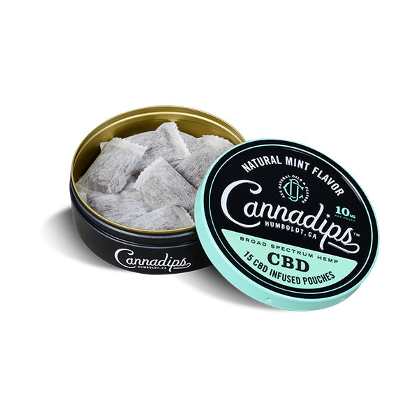 Cannadips 150mg CBD Snus Pouches - Natural Mint | Cannadips | Hall of Vape |  | CBD Products