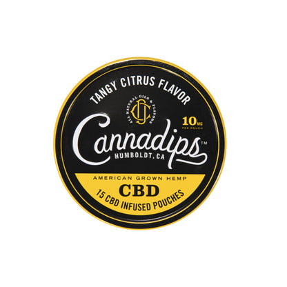 Cannadips 150mg CBD Snus Pouches - Tangy Citrus | Cannadips | Hall of Vape |  | CBD Products