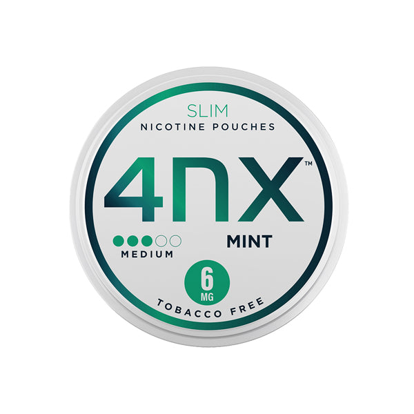 4NX 6mg Mint Slim Nicotine Pouches 20 Pouches | 4NX | Hall of Vape |  | Smoking Products