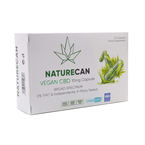 Naturecan 10mg Vegan CBD Capsules - 30 Caps | Naturecan | Hall of Vape |  | CBD Products