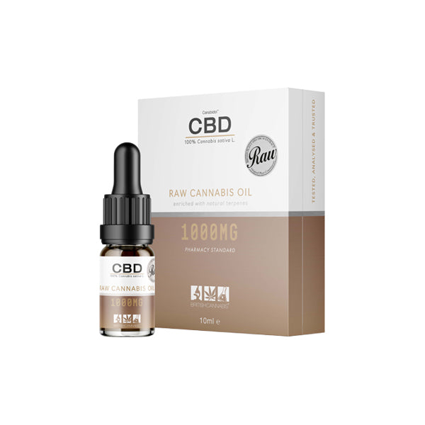 CBD by British Cannabis 1000mg CBD Raw Cannabis Oil Drops 10ml | CBD By British Cannabis | Hall of Vape |  | CBD Products