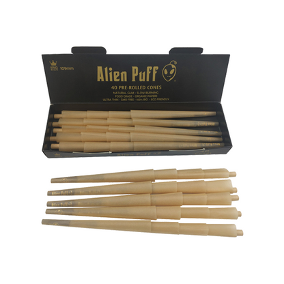 40 Alien Puff Black & Gold 1/4 Size Pre-Rolled 84mm Cones ( HP137 ) | Alien Puff | Hall of Vape |  | Smoking Products