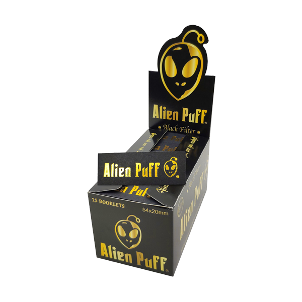 50 Alien Puff Black & Gold Filter Tips ( HP146 ) | Alien Puff | Hall of Vape |  | Smoking Products