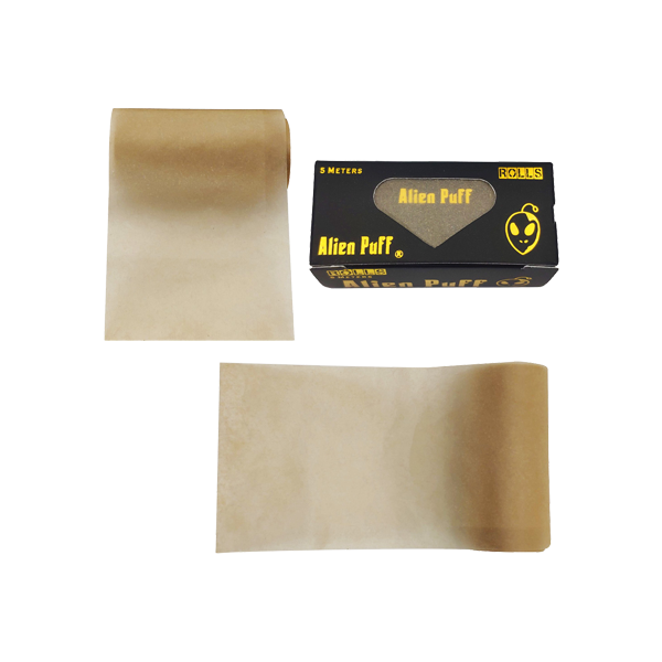 24 Alien Puff Black & Gold 5m Unbleached Brown Rolls ( HP105 ) | Alien Puff | Hall of Vape |  | Smoking Products