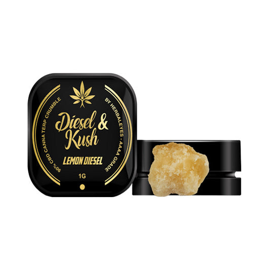 Diesel & Kush 900mg Canna Terp CBD Lemon Diesel Dab Slabs - 1g | Diesel & Kush | Hall of Vape |  | CBD Products