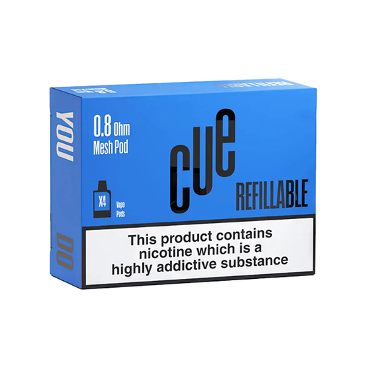 CUE 2.0 Refillable Pods 2ml - 4pcs | CUE | Hall of Vape |  | Vaping Products