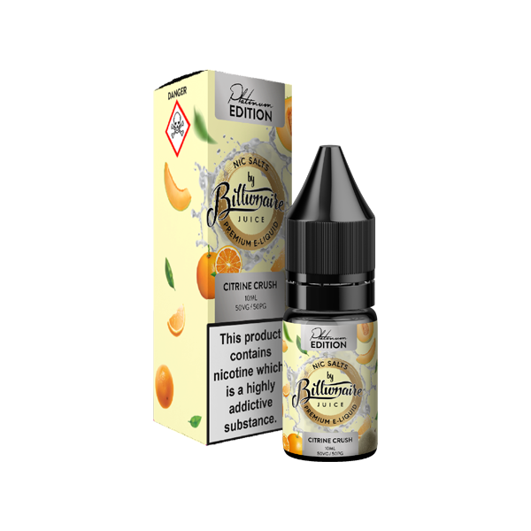 10mg Billionaire Juice Platinum Edition 10ml Nic Salts (50VG/50PG) | Billionaire Juice | Hall of Vape |  | Vaping Products