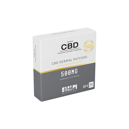 CBD by British Cannabis 500mg CBD Dermal CBD Patches - 10 Patches | CBD By British Cannabis | Hall of Vape |  | CBD Products