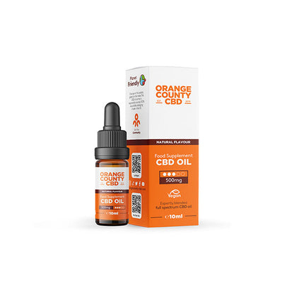 Orange County CBD 500mg Full Spectrum CBD Oil - 10ml | Orange County | Hall of Vape |  | CBD Products