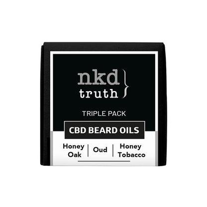 NKD 50mg CBD Infused Speciality Beard Oils Gift Set | NKD | Hall of Vape |  | CBD Products