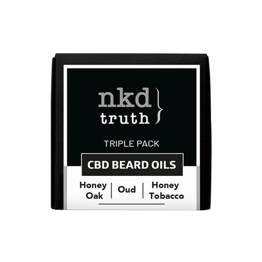 NKD 50mg CBD Infused Speciality Beard Oils Gift Set | NKD | Hall of Vape |  | CBD Products