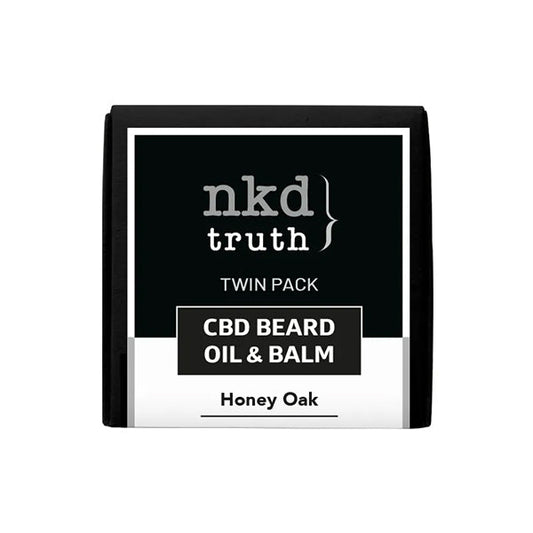 NKD 150mg CBD Twin Pack Honey Oak Beard Oil and balm | NKD | Hall of Vape |  | CBD Products