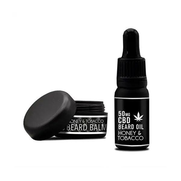 NKD 150mg CBD Twin Pack Honey Tobacco Beard Oil and balm | NKD | Hall of Vape |  | CBD Products