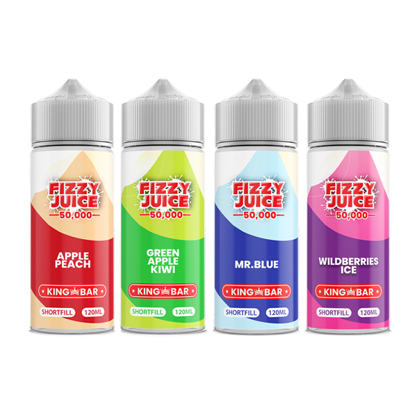 Fizzy Juice King Bar 100ml Shortfill 0mg (70VG/30PG) | Fizzy Juice | Hall of Vape |  | Vaping Products