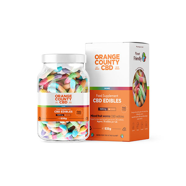 Orange County CBD 1600mg Gummies - Large Pack | Orange County | Hall of Vape |  | CBD Products