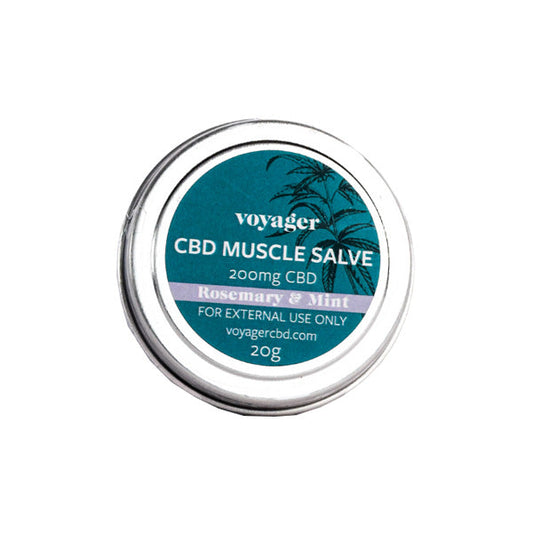 Voyager 200mg CBD Rosemary & Mint Muscle Salve - 20g | Voyager | Hall of Vape |  | CBD Products