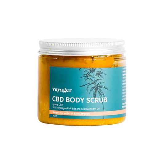 Voyager 250mg CBD Sweet Orange & Eucalyptus Body Scrub - 250g | Voyager | Hall of Vape |  | CBD Products