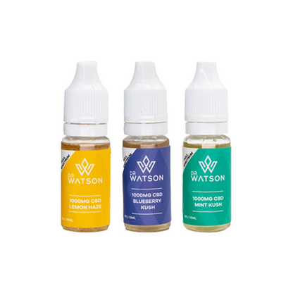 Dr Watson 1000mg Full Spectrum CBD E-liquid 10ml (BUY 1 GET 1 FREE) | Dr Watson | Hall of Vape |  | CBD Products