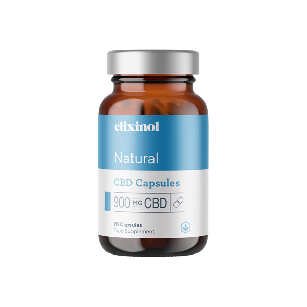 Elixinol 900mg CBD Hemp Oil Natural Capsules - 90 Caps | Elixinol | Hall of Vape |  | CBD Products