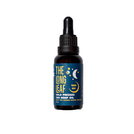 The Long Leaf 1200mg Night Cold Pressed Oil 30ml | The Long Leaf | Hall of Vape |  | CBD Products